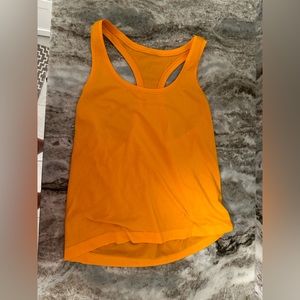 Swiftly Tech racer back tank * race length yellow Clementine size 8